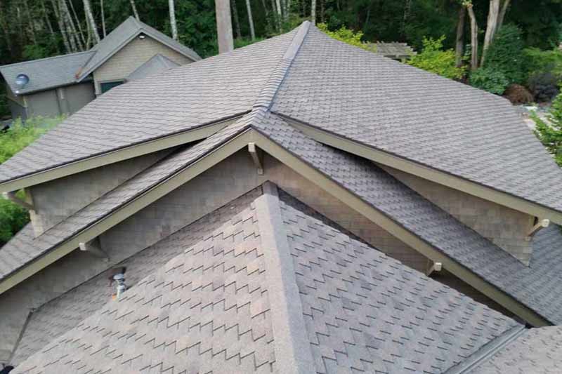 Photo of completed roof by S & S Roofing