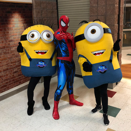 Minons and Spiderman