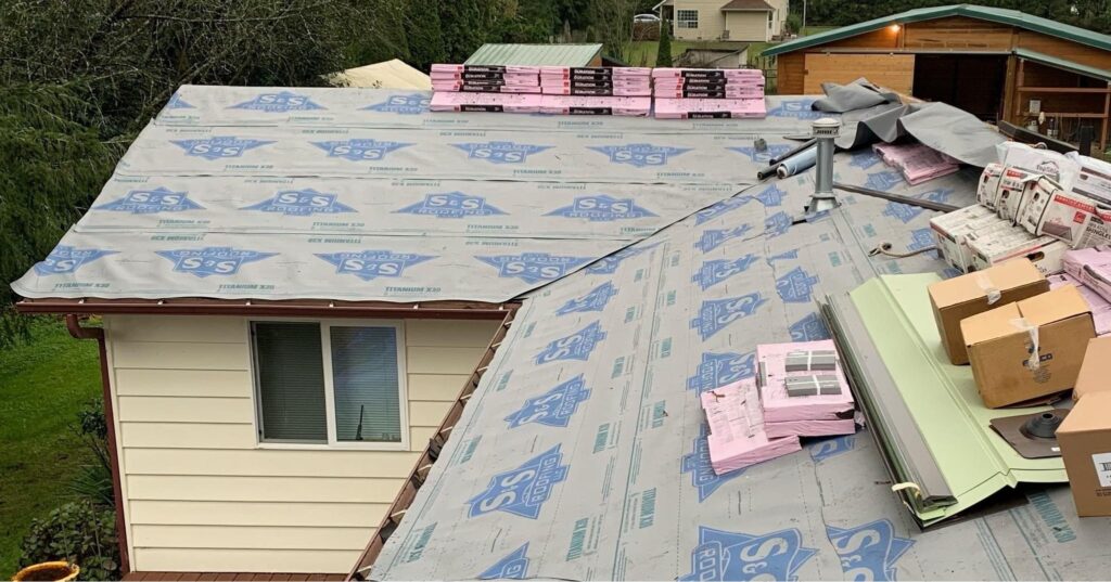 Beginning roof replacement